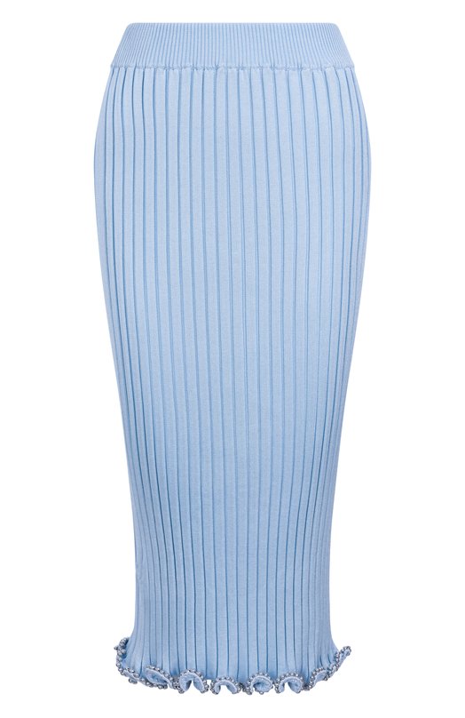 Юбка из вискозы Jil Sander J03MA0233-J18346 Голубой J03MA0233-J18346
