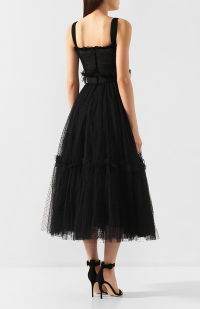 Платье DOLCE & GABBANA черного цвета по цене 589500 руб., арт. F6E7MT/HLMT6, фото 4 Платье DOLCE & GABBANA, арт. F6E7MT/HLMT6, фото 4