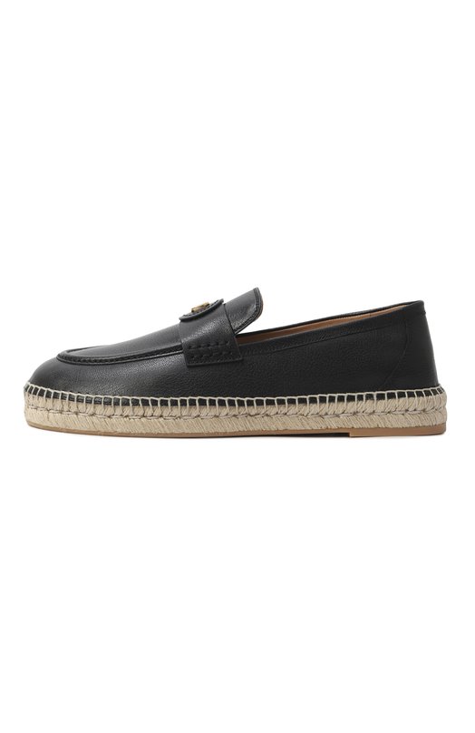 Кожаные эспадрильи Palm Avenue Valentino 7Y2S0K00/UDX Чёрный  7Y2S0K00/UDX Фото 4