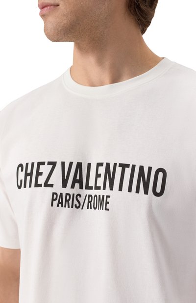 Хлопковая футболка VALENTINO, арт. 6V3MG16P/APG, фото 5