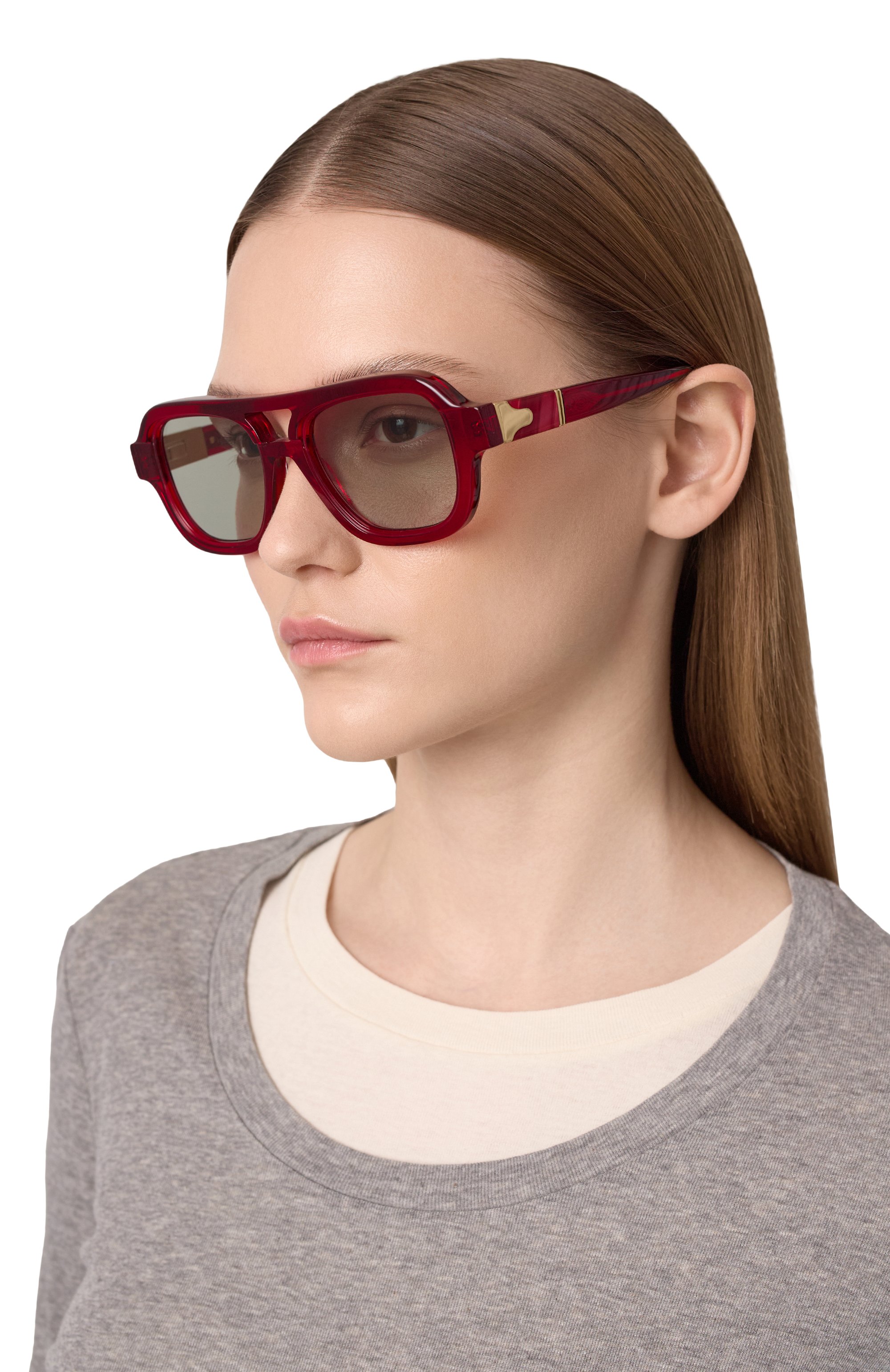 Солнцезащитные очки KUB0RAUM, арт. S6 RED GREY1, фото 3