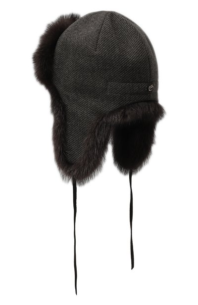 Шапка-ушанка бруклин с отделкой из меха фишера FURLAND, арт. 0130909710005300068, фото 2