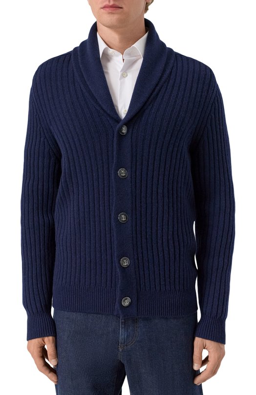 Кашемировый кардиган Brunello Cucinelli M22505506 Синий  M22505506 Фото 3