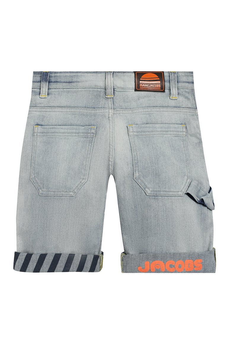 Детские джинсовые шорты MARC JACOBS (THE) голубого цвета, арт. W24191/6A-12A | Фото 2 (Материал внешний: Хлопок, Деним; Статус проверки: Проверена категория; Мальчики Кросс-КТ: Шорты-одежда; Кросс-КТ: Деним; Региональные ограничения белый список (Axapta Mercury): RU; Нос: Не проставлено)