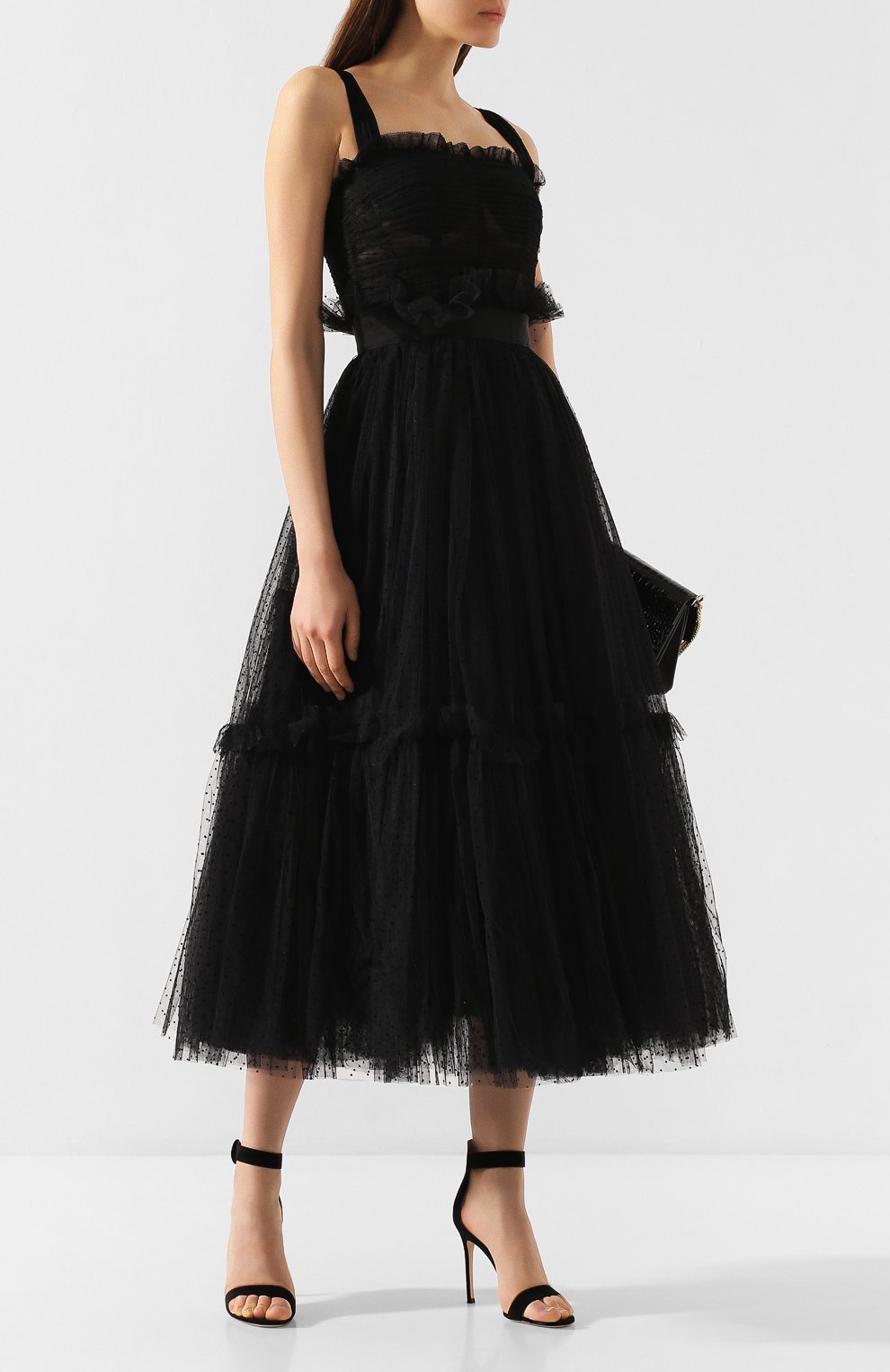 Платье DOLCE & GABBANA черного цвета по цене 589500 руб., арт. F6E7MT/HLMT6, фото 2 Платье DOLCE & GABBANA, арт. F6E7MT/HLMT6, фото 2