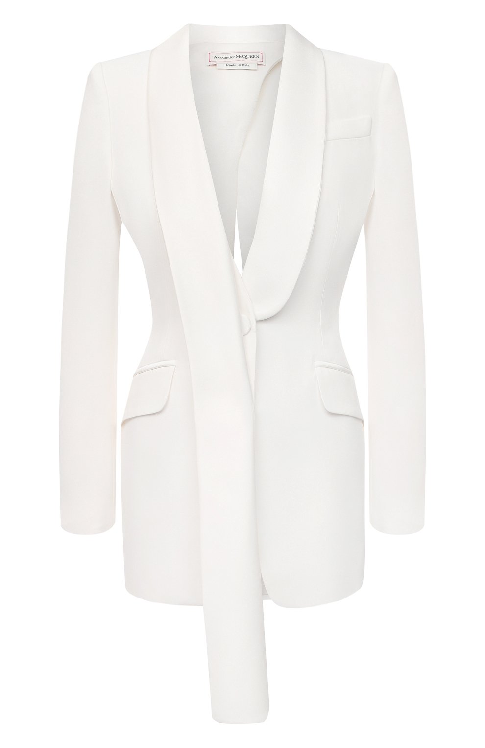 Жакет ALEXANDER MCQUEEN белого цвета по цене 263500 руб., арт. 643466/QEAAA, фото 1 Жакет ALEXANDER MCQUEEN, арт. 643466/QEAAA, фото 1