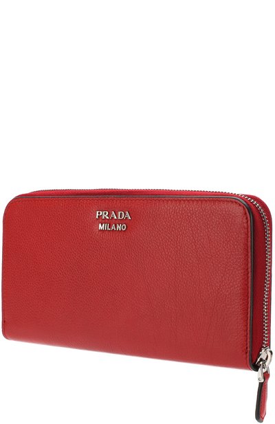 Кожаный кошелек с аппликацией на молнии PRADA, арт. 1ML506- 2BZR-F068Z, фото 2