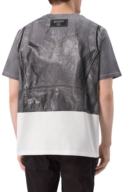 Хлопковая футболка BALMAIN, арт. EH1EG010/GE40, фото 4