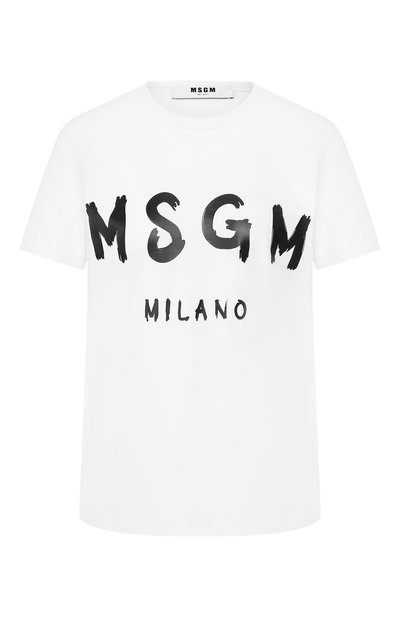 Женская хлопковая футболка MSGM, арт. 2741MDM60 195797