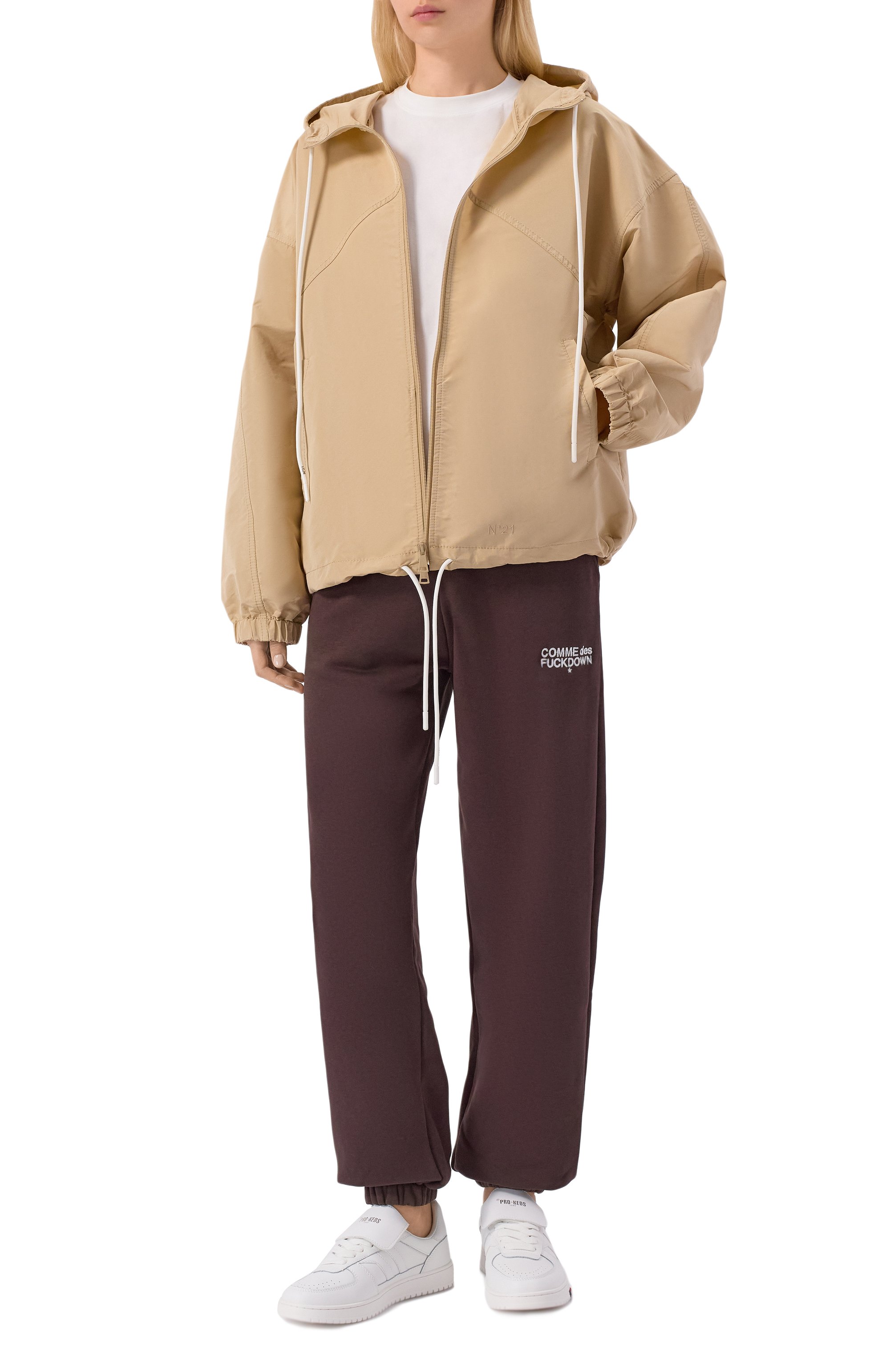 Хлопковые джоггеры COMME DES FUCKDOWN, арт. CFABW01371, фото 2