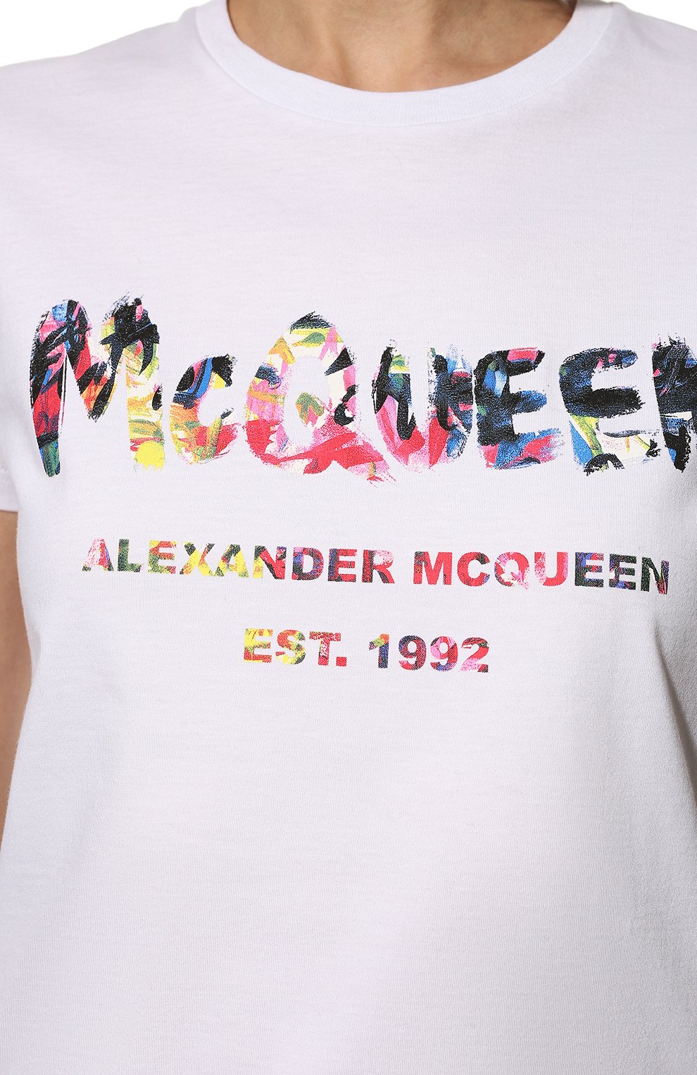 Хлопковая футболка ALEXANDER MCQUEEN, арт. 608614/QZAD3, фото 5