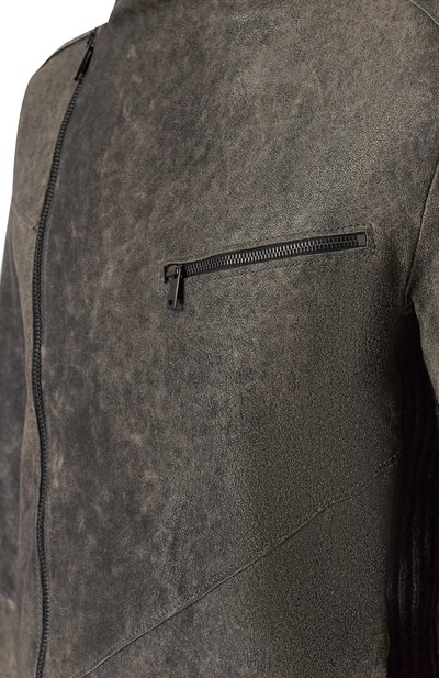 Кожаная куртка TRANSIT, арт. CFUTRBR270, фото 5