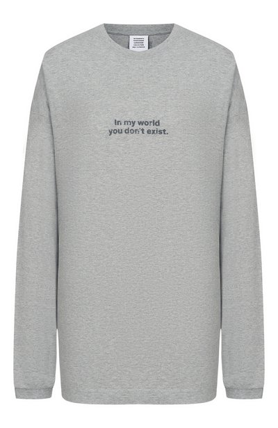 Хлопковый лонгслив VETEMENTS, арт. MH27LS265G