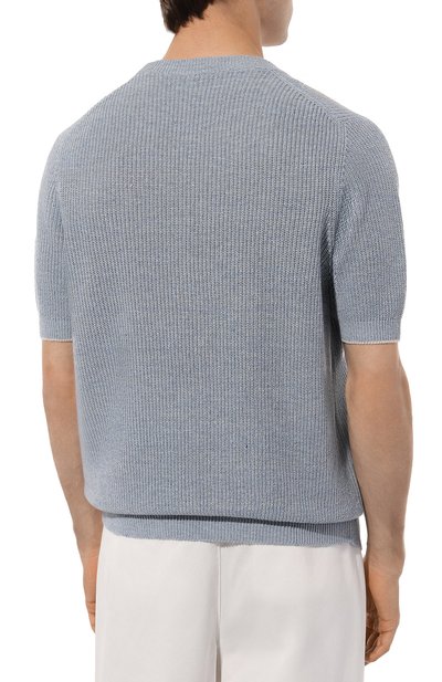 Джемпер изо льна и хлопка BRUNELLO CUCINELLI, арт. M2L70B2257, фото 4