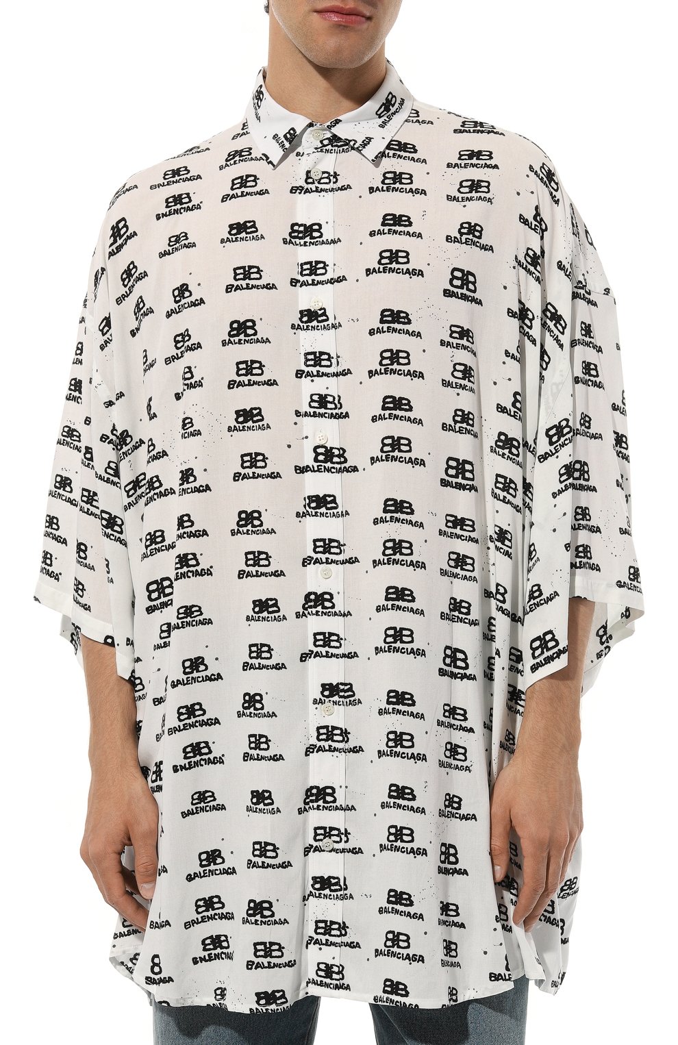 Рубашка из вискозы BALENCIAGA, арт. 725382/TNL88, фото 3