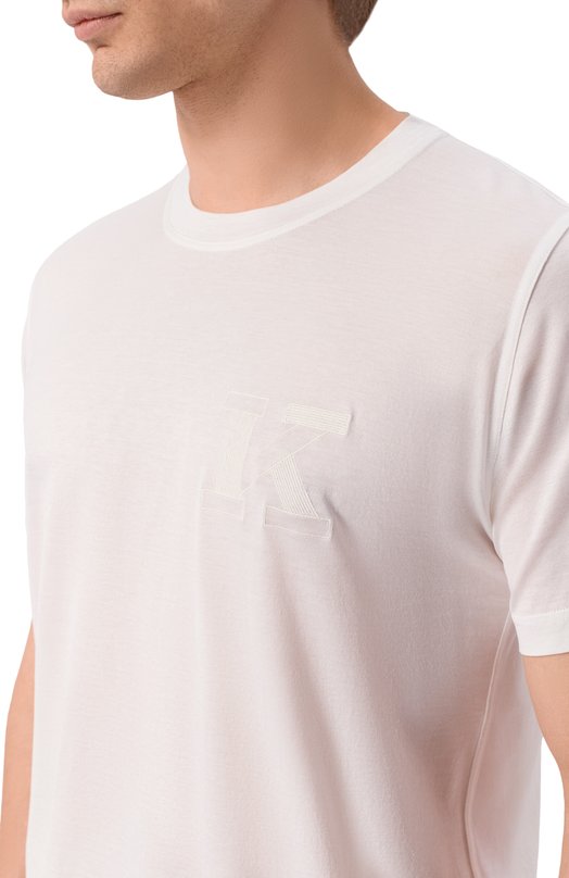 Хлопковая футболка Kiton UMK0827 Белый  UMK0827 Фото 5
