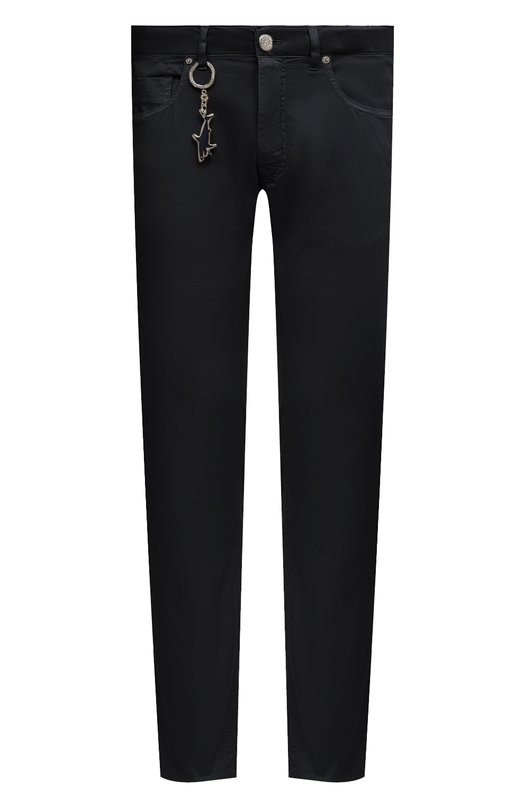 Брюки из хлопка и шелка Paul&Shark 22414044/ILH Синий 22414044/ILH