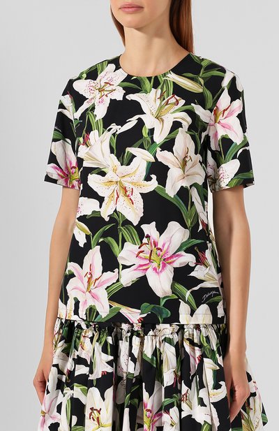 Хлопковый топ DOLCE & GABBANA, арт. F7X67T/HS5E0, фото 3