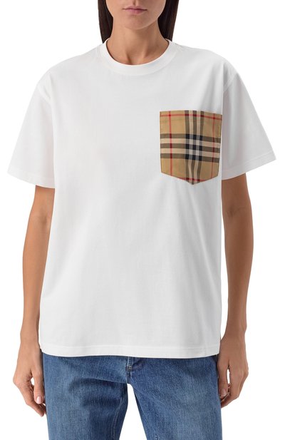 Хлопковая футболка BURBERRY, арт. 8103971, фото 3