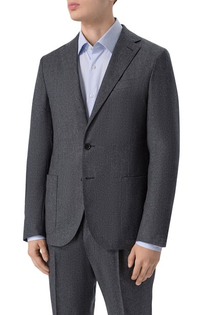 Шерстяной костюм CORNELIANI темно-серого цвета по цене 205500 руб., арт. 26X007-2618400_SET, фото 2 Шерстяной костюм CORNELIANI, арт. 26X007-2618400_SET, фото 2