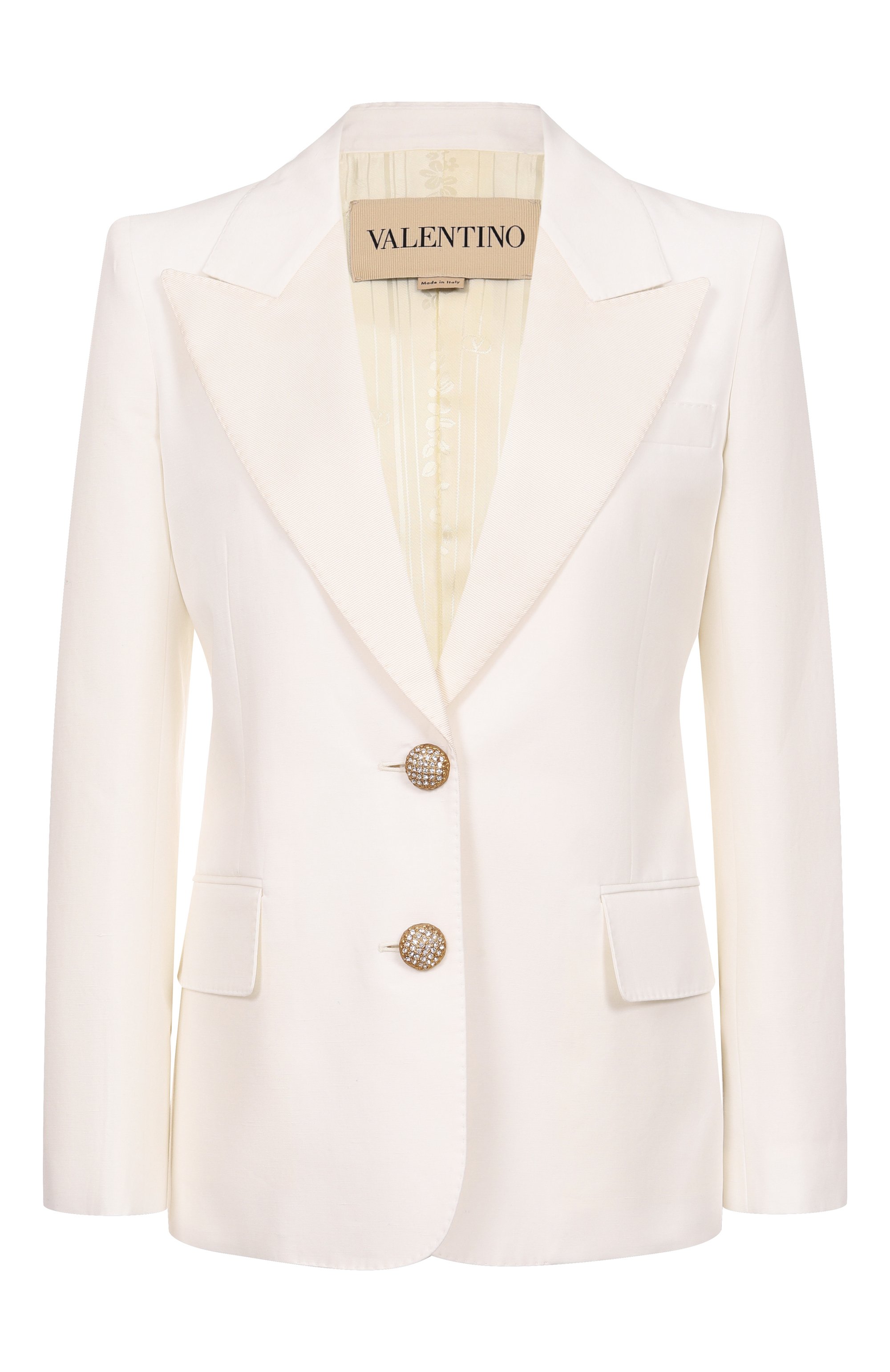 Жакет из хлопка и льна VALENTINO, �арт. 7B3CE465/8T1, фото 1