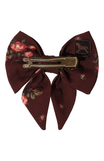 Заколка с бантом ULYANA SERGEENKO бордового цвета по цене 5000 руб., арт. FML001KD21PX (1510б21), фото 2 Заколка с бантом ULYANA SERGEENKO, арт. FML001KD21PX (1510б21), фото 2