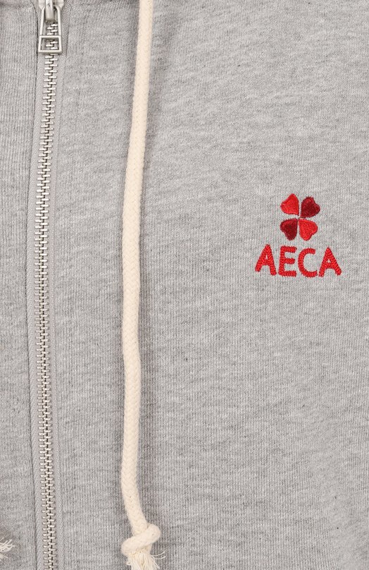 Хлопковая толстовка AECA WHITE AWCMFWBDTSZSO001C0.GREY (S) Серый  AWCMFWBDTSZSO001C0.GREY (S) Фото 6