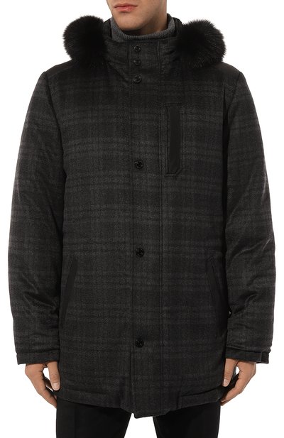 Пуховая куртка с отделкой из лисицы STEFANO RICCI, арт. MDJ2300190/C067HC, фото 3