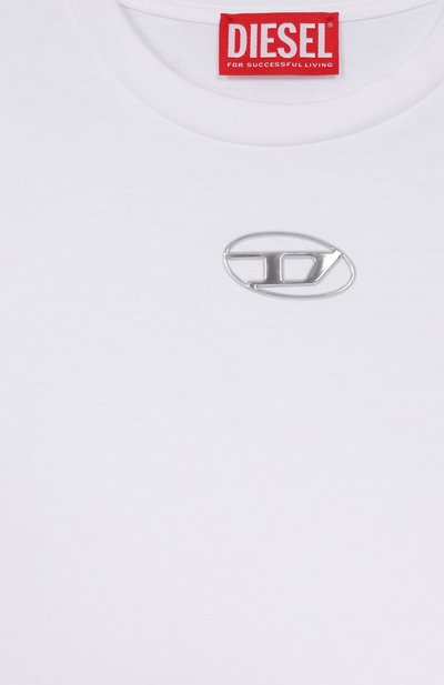 Хлопковая футболка DIESEL, арт. J02022/00YI9, фото 3