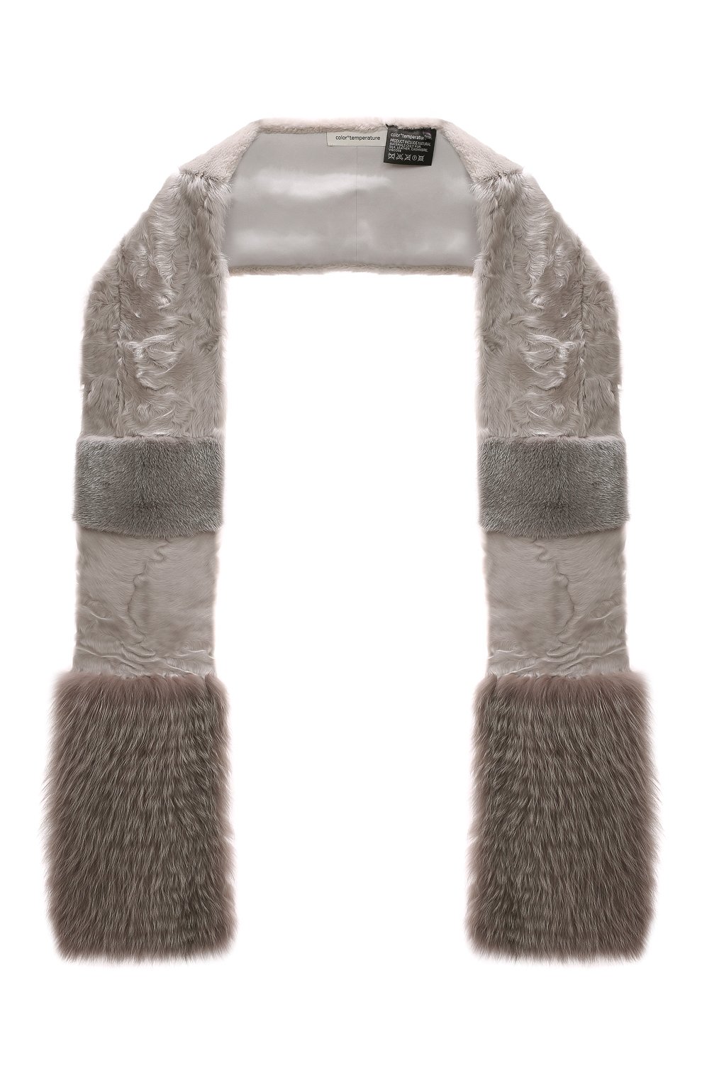 Меховой шарф COLOR TEMPERATURE, арт. Кар, Боб, З-2/бн, фото 1