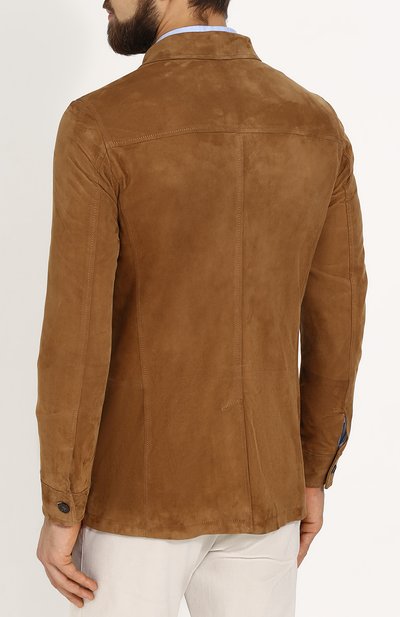 Замшевый френч с отложным воротником ANDREA CAMPAGNA, арт. A5T922/4911, фото 4