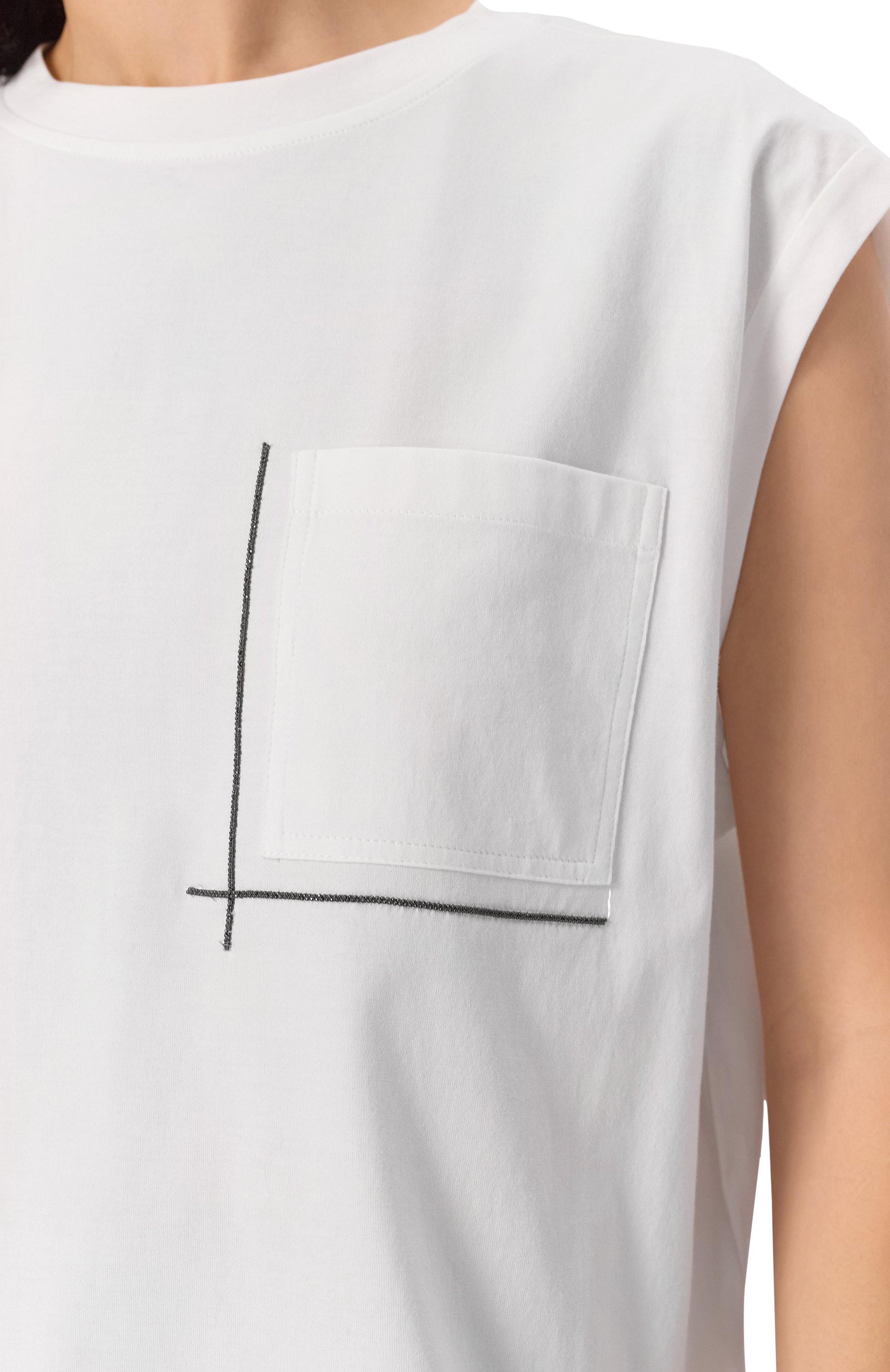 Хлопковая футболка BRUNELLO CUCINELLI, арт. M0T81HA830, фото 5