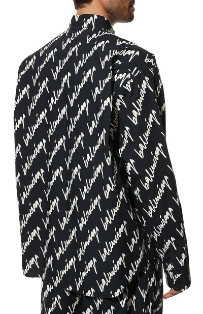 Хлопковая рубашка BALENCIAGA, арт. 662983/TLLJ4, фото 4