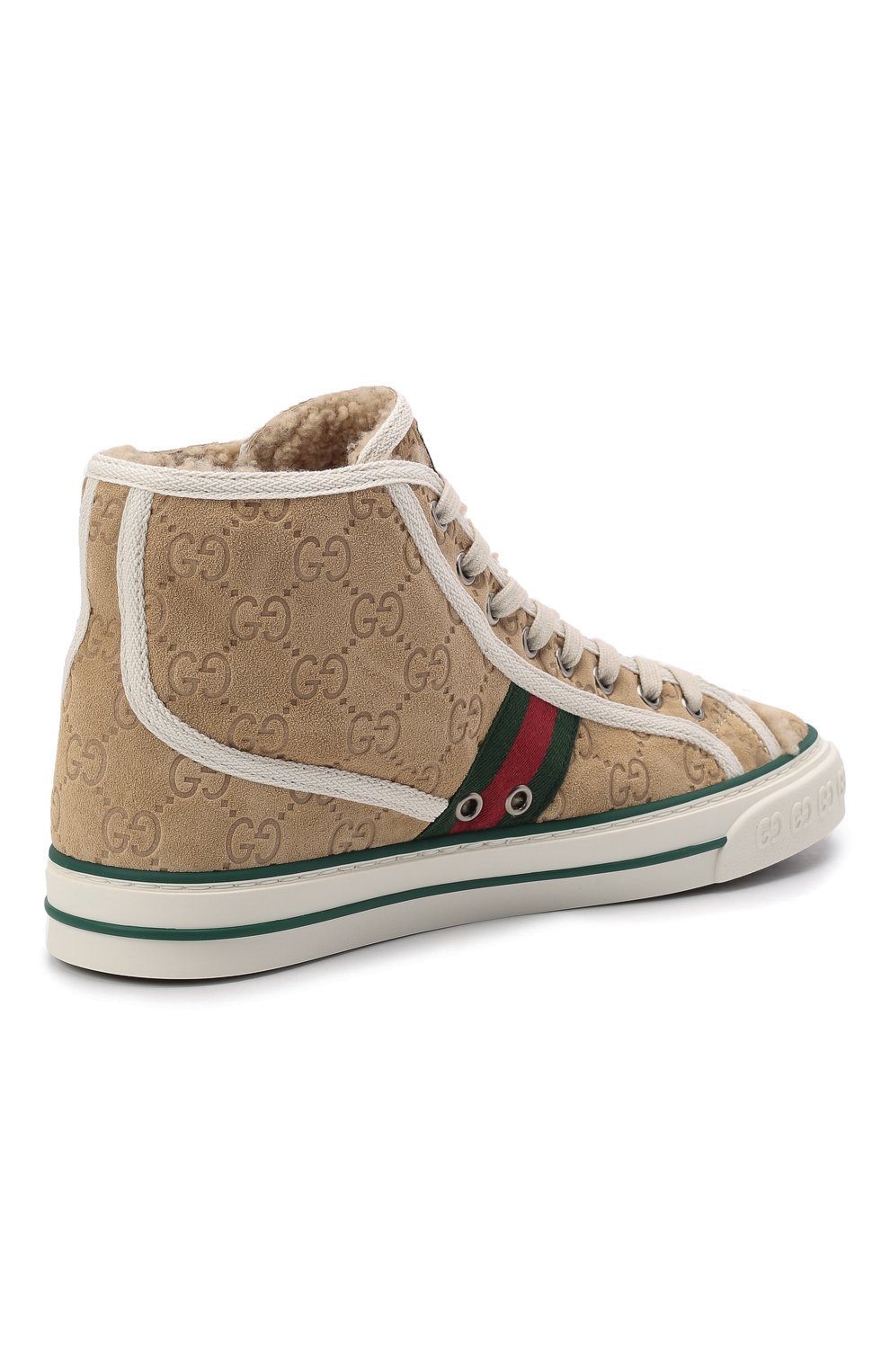 Замшевые кеды gucci tennis 1977 GUCCI, арт. 649327/UJ510, фото 5