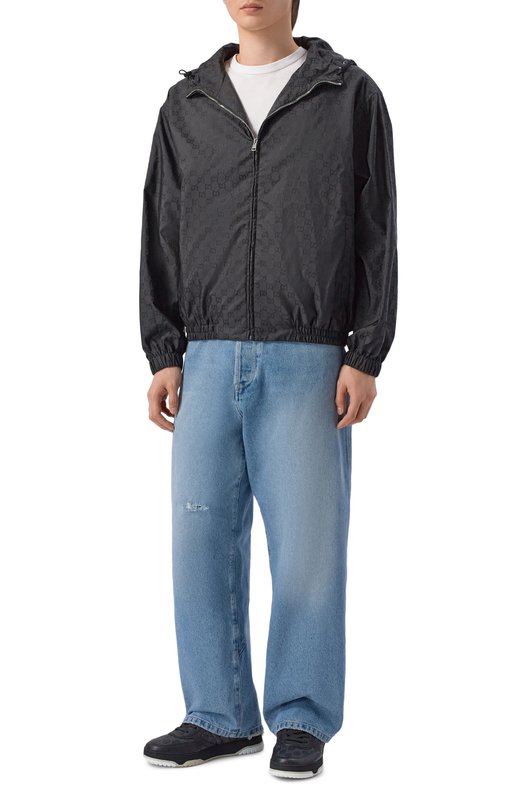 Кожаные кеды Re-Web Gucci 857853/AAF00 Чёрный  857853/AAF00 Фото 2