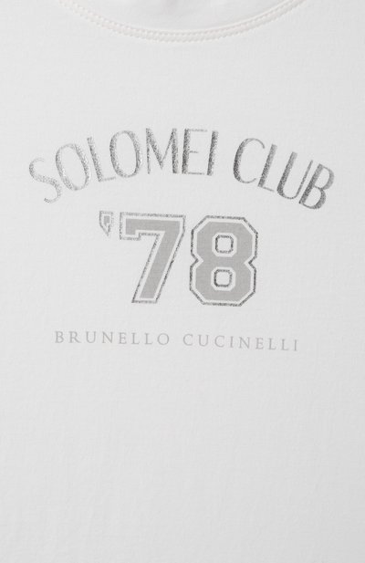 Хлопковая футболка BRUNELLO CUCINELLI, арт. B0T81T462A, фото 3