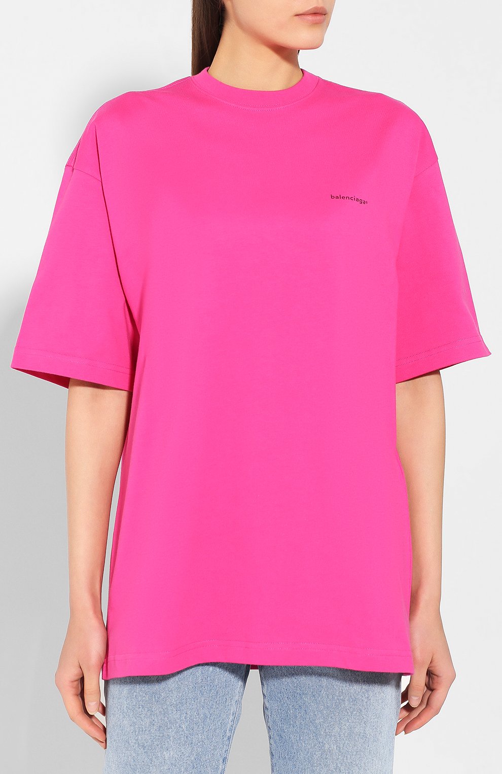 Хлопковая футболка BALENCIAGA, арт. 556104/TBV43, фото 3