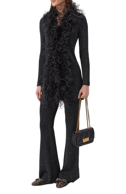 Кардиган из шерсти и вискозы Valentino 8B3KE04Y/A4B Чёрный  8B3KE04Y/A4B Фото 2