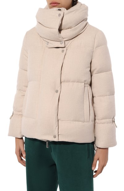 Пуховик MOORER светло-бежевого цвета по цене 310500 руб., арт. MADEIRA/LS9, фото 3 Пуховик MOORER, арт. MADEIRA/LS9, фото 3