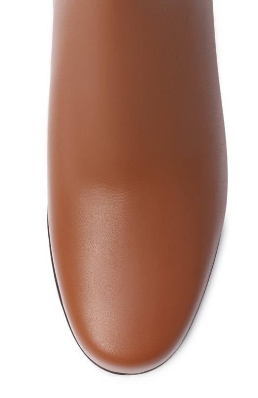 Кожаные ботильоны Jamie 55 Ferragamo 01J229/779 Коричневый  01J229/779 Фото 6