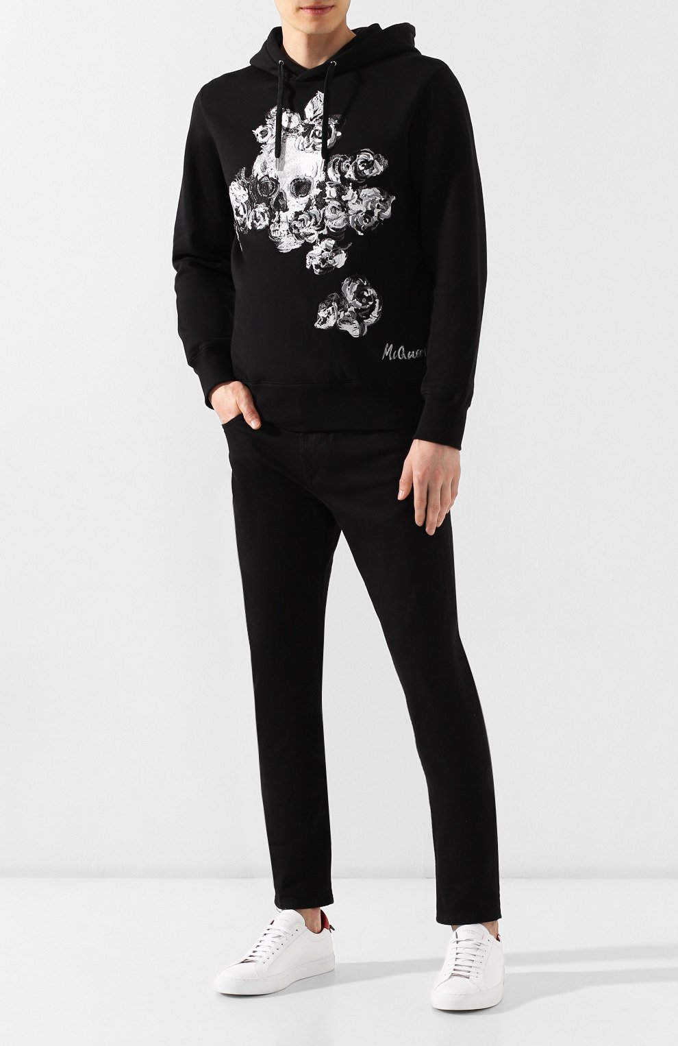 Хлопковое худи ALEXANDER MCQUEEN, арт. 575473/QNZ79, фото 2