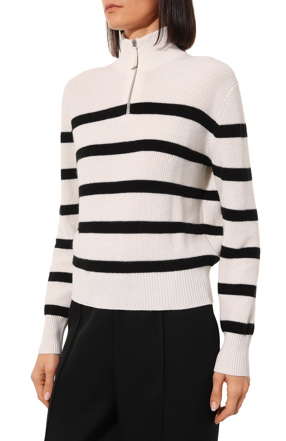 Пуловер из хлопка и кашемира FTC белого цвета по цене 37150 руб., арт. 903-0520, фото 3 Пуловер из хлопка и кашемира FTC, арт. 903-0520, фото 3