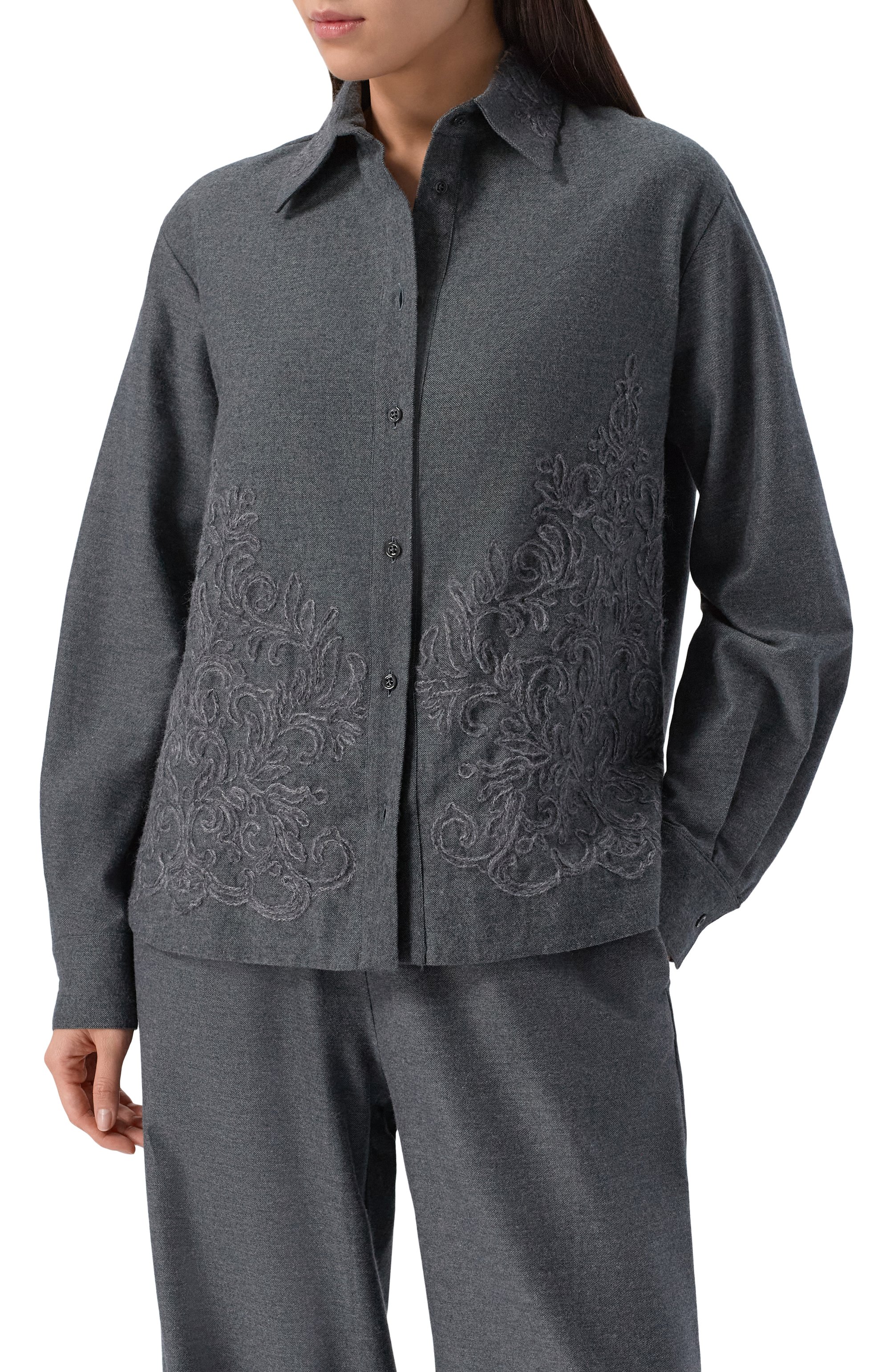 Хлопковая рубашка ERMANNO SCERVINO, арт. D474K310XQH, фото 3