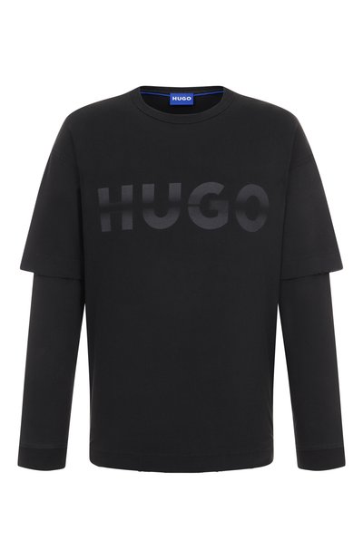 Мужская хлопковый лонгслив HUGO BLUE, арт. 50546541