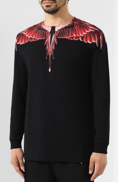 Хлопковый лонгслив MARCELO BURLON, арт. CMAB007E19001003, фото 3