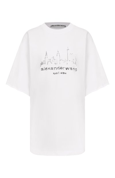 Женская хлопковая футболка ALEXANDER WANG, арт. UCC3251842