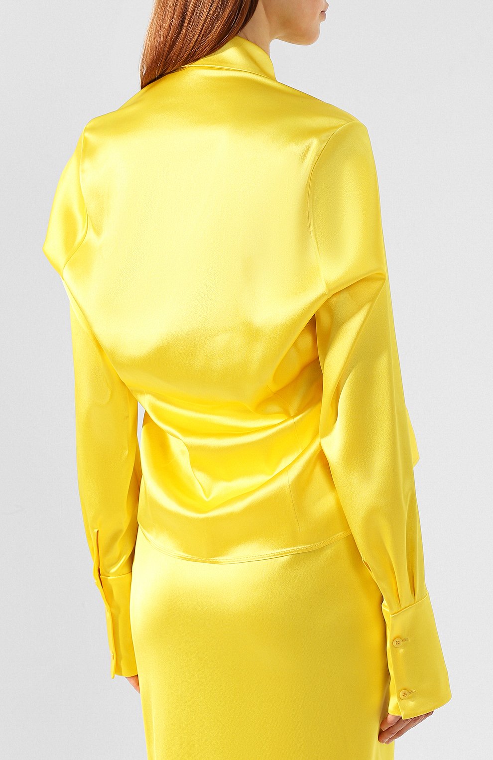 Атласная блузка BALENCIAGA, арт. 571094/TA021, фото 4