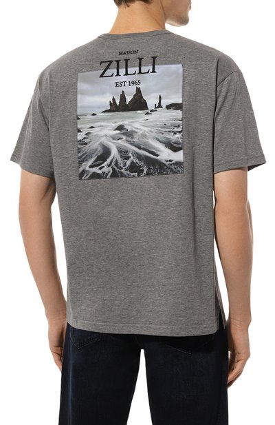 Хлопковая футболка ZILLI, арт. TSR02AM0100VLM004, фото 4