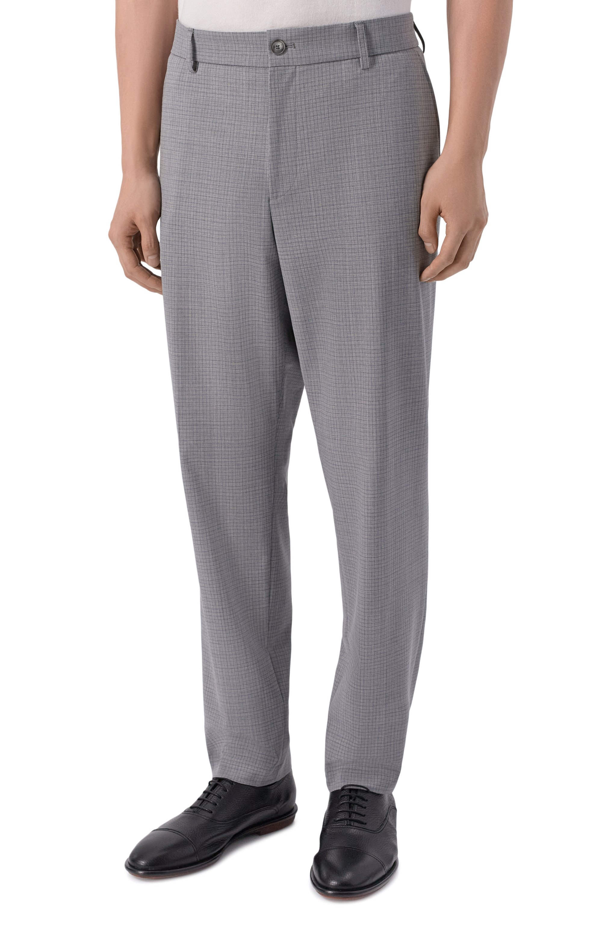 Брюки BOSS серого цвета по цене 29950 руб., арт. 50556765, фото 3 Брюки BOSS, арт. 50556765, фото 3