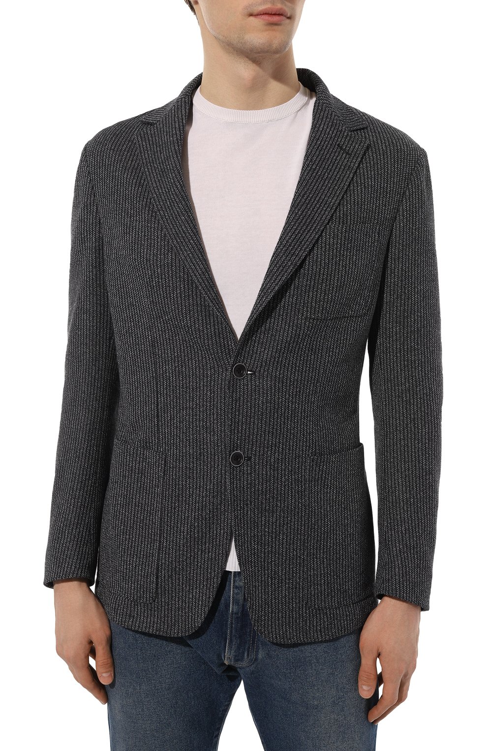 Пиджак из хлопка и вискозы CANALI, арт. J0147/JJ02701, фото 3